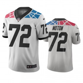 Maillot Homme Carolina Panthers Taylor Moton 72 City Edition Blanc Vapor Limited